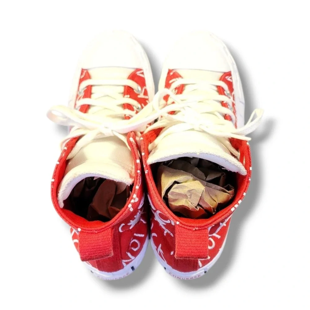 Converse Chuck Taylor All Star Hi-Top Skate Shoes Kids Red/White‎ Size 4